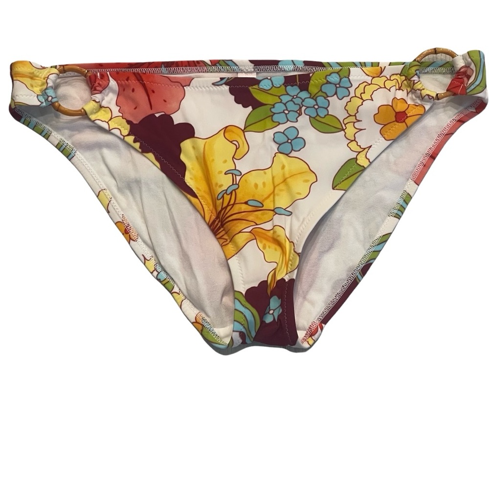 VICTORIA’S SECRET Hawaiian Floral Bikini Swim Bottoms Size Medium